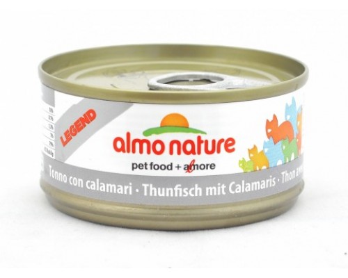 Almo Nature Консервы для Кошек с Тунцом и Кальмарами (Legend Adult Cat Tuna&Squids). Вес: 70 г