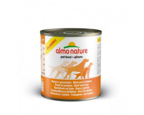 Almo Nature Консервы для Собак с Говядиной и Ветчиной (Classic Beef&Ham). Вес: 290 г