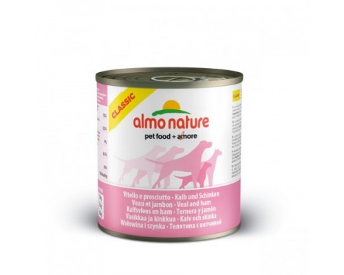 Almo Nature Консервы для Собак с Телятиной и Ветчиной (Classic Veal&Ham). Вес: 290 г