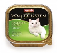 Animonda Консервы для кастрированных кошек с отборной индейкой (Vom Feinsten for castrated cats). Вес: 100 г
