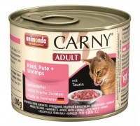 Animonda Консервы для кошек с говядиной индейкой и креветками (Carny Adult)