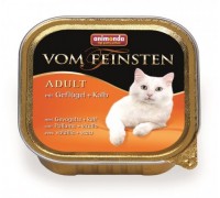Animonda Консервы для кошек с домашней птицей и телятиной (Vom Feinsten Classic). Вес: 100 г