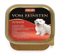 Animonda Консервы  для щенков и юниоров с говядиной и мясом домашней птицы (Vom Feinsten Junior). Вес: 150 г