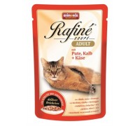 Animonda Паучи для кошек с индейкой, телятиной и сыром (Rafine Soupe Adult). Вес: 100 г
