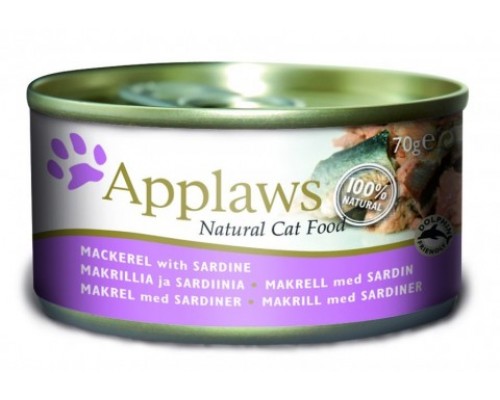 Applaws Консервы для Кошек со Скумбрией и Сардинками (Cat Mackerel & Sardine). Вес: 70 г