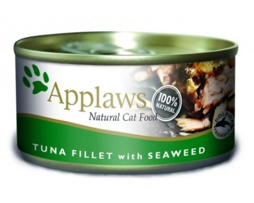 Applaws Консервы для Кошек с филе Тунца и морской капустой (Cat Tuna Fillet & Seaweed). Вес: 70 г