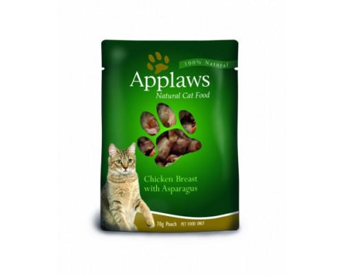 Applaws Пауч для Кошек С Курицей и Спаржей (Cat Chicken & Asparagus pouch). Вес: 70 г