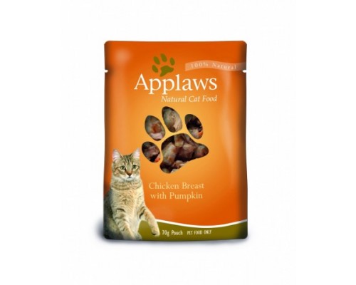 Applaws Пауч для Кошек с Курицей и Тыквой (Cat Chicken & Pumpkin pouch). Вес: 70 г