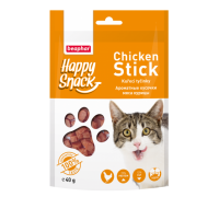 Beaphar Лакомство для кошек Ароматные кусочки мяса курицы  Happy Snack (Беафар). Вес: 40 г