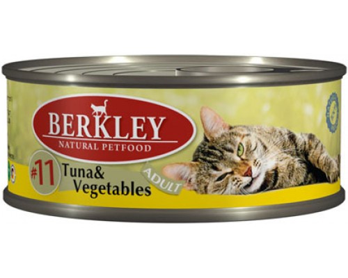 BERKLEY (Беркли) консервы для кошек тунец с овощами №11. Вес: 100 г