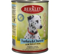 BERKLEY (Беркли) консервы для собак индейка с сыром. Вес: 400 г