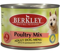 BERKLEY (Беркли) консервы для собак рагу из домашней птицы №9 200 г