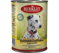 BERKLEY (Беркли) консервы для щенков кролик с овсяными хлопьями. Вес: 400 г