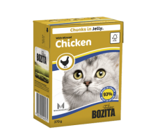 Bozita super premium Кусочки в ЖЕЛЕ для кошек с рубленной курицей (Minced Chicken). Вес: 370 г
