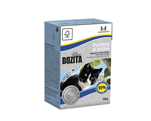 Bozita super premium Кусочки в желе для Активных кошек с лосем (Outdoor&Active). Вес: 190 г