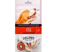 DeliPet лакомство для собак Пенне с уткой. Вес: 50 г