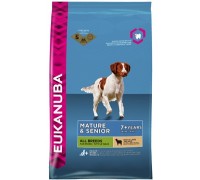 Eukanuba Dog Mature & Senior для зрелых и пожилых собак всех пород с ягненком и рисом (Mature&Senior Lamb & Rice ). Вес: 2,5 кг
