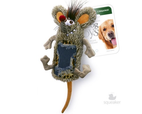 GiGwi Игрушка для собак Мышь с большой пищалкой 33 см