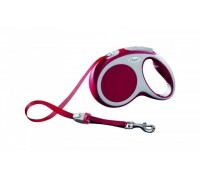 FLEXI Рулетка-ремень для собак до 25кг, 5м, красная (Vario M tape 5m red) (Флекси)
