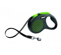 FLEXI Рулетка-ремень для собак до 50 кг, 5м, зеленая (Design M-L Tape 5 m, green) (Флекси)