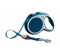 FLEXI Рулетка-ремень для собак до 50кг, 8м, голубая (Vario L tape 8m blue) (Флекси)