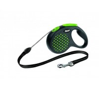 FLEXI Рулетка-трос для собак до 12кг, 5м,зеленая (Design S Cord 5 m, green) (Флекси)