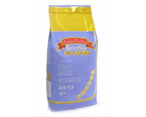 Frank's ProGold сухой корм для взрослых собак с Лососем и Сельдью (Fish and Rice 24/13). Вес: 3 кг