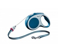 FLEXI Рулетка-трос для собак до 12кг, 8м, голубая (Vario S cord 8m blue) (Флекси)