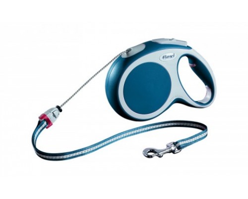FLEXI Рулетка-трос для собак до 20кг, 8м, голубая (Vario M cord 8m blue) (Флекси)