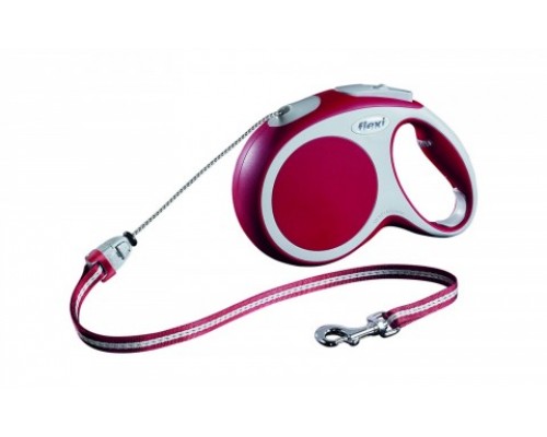 FLEXI Рулетка-трос для собак до 20кг, 8м, красная (Vario M cord 8m red) (Флекси)