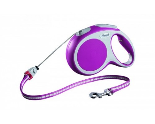 FLEXI Рулетка-трос для собак до 20кг, 8м, розовая (Vario M cord 8m pink) (Флекси)