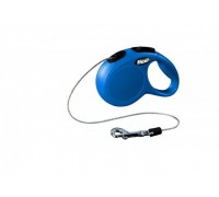 FLEXI Рулетка-трос для собак до 8кг, 3м, голубая (New Classic XS cord blue) (Флекси)