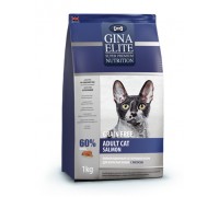 Gina ELITE GF CAT Корм беззерновой сухой для взрослых кошек Лосось (Джина Grain Free Adult Cat Salmon)