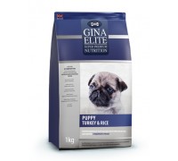 Gina ELITE Корм сухой для щенков, беременных и кормящих собак Индейка (Джина Puppy Turkey&Rice)