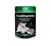 Gina TUNA&VEGETABLE Филе тунца с овощами в густом соусе пауч (Джина)