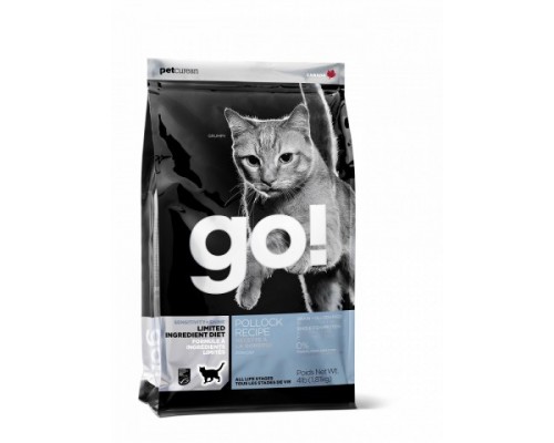GO! Беззерновой для котят и кошек с чувствительным пищеварением с минтаем (Sensitivity + Shine Grain Free Pollock Cat Recipe). Вес: 1,36 кг