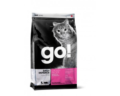 GO! Для Котят и Кошек с Цельной Курицей, фруктами и овощами (SKIN + COAT Chicken Recipe for Cats). Вес: 1,36 кг