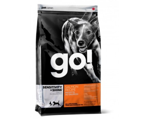 GO! Для Щенков и Собак со свежим Лососем и овсянкой (SKIN + COAT Salmon Recipe DF). Вес: 1,59 кг