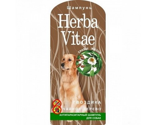 Herba Vitae (Херба Витэ) шампунь для собак антипаразитарный гвоздика и чайное дерево: 250 мл