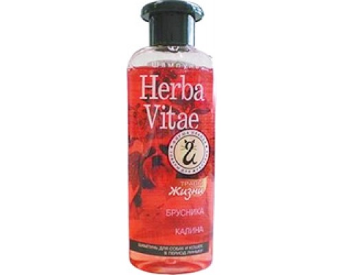 Herba Vitae (Херба Витэ) шампунь для собак и кошек при линьке с экстрактами брусники и калины: 250 мл
