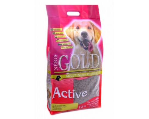 NERO GOLD Для Активных собак: Курица и рис (Adult Active). Вес: 12 кг