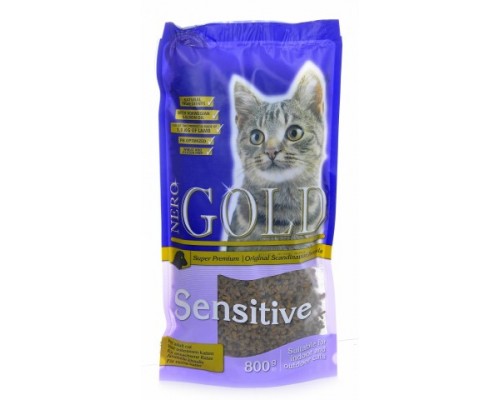 NERO GOLD Для Кошек с с чувствительным пищеварением: Ягненок (Cat Adult Sensitive). Вес: 800 г