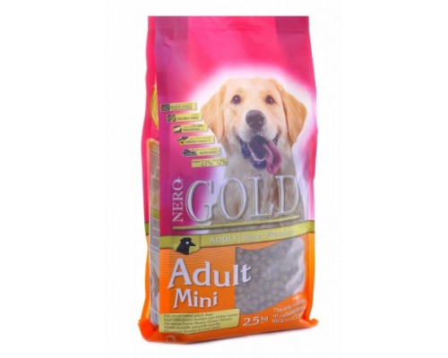 NERO GOLD Для Взрослых собак Малых пород (Adult Mini). Вес: 2,5 кг