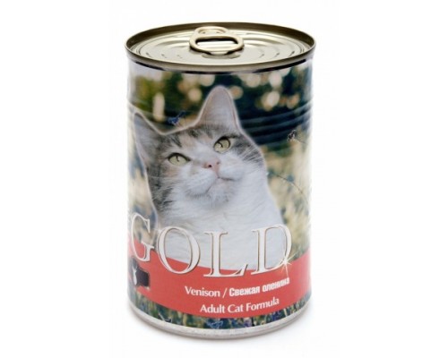 NERO GOLD Консервы для кошек "Свежая оленина" (Venison). Вес: 410 г