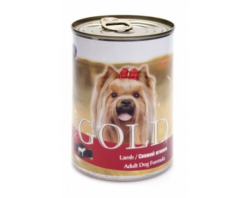 NERO GOLD Консервы для собак "Свежий ягненок" (Lamb). Вес: 410 г