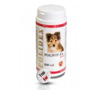 POLIDEX Polivit-Ca plus улучшение роста костной ткани для собак (Полидэкс Поливит-Кальций плюс) 500 таб