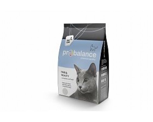 ProBalance Hair&Beauty Корм сухой для взрослых кошек. Красота и здоровье шерсти и кожи. Вес: 400 г