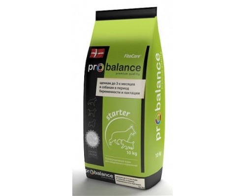 ProBalance Starter Корм сухой для щенков до 3-х месяцев и собакам в период беременности и лактации. Вес: 2 кг