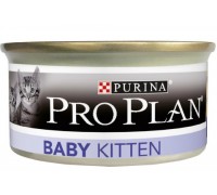 Pro Plan Baby Kitten консервы первый прикорм для котят, нежный мусс (Про План). Вес: 85 г