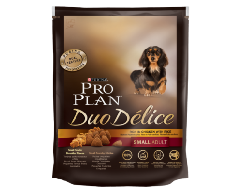 Pro Plan Duo Delice Small & Mini Курица с рисом для взрослых собак мелких и карликовых пород (Про План). Вес: 700 г